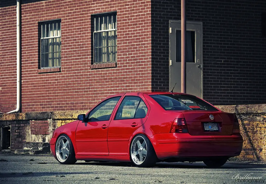Volkswagen Jetta custom wheels Veilside Andrew Racing V 18x8.0, ET +12