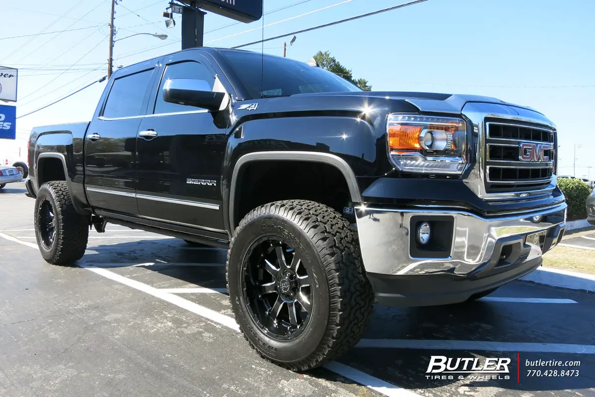 GMC Sierra 2500HD custom wheels Black Rhino Sierra 20x, ET , tire size