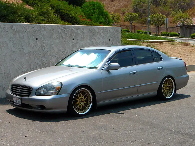 Infiniti Q45 custom wheels Work Wheels VSXX 19x9.0, ET +33, tire size