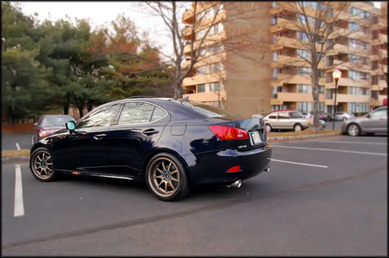 Lexus IS 250 custom wheels 18x8.0, ET +30, tire size 235/40 R18. 18x10