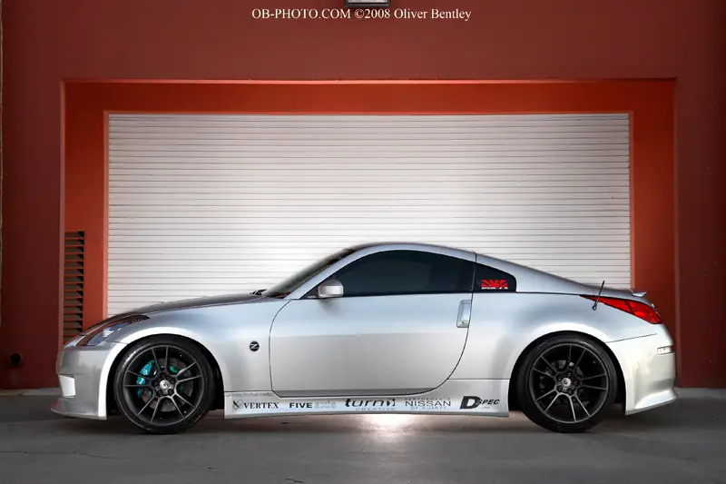 Nissan 350Z custom wheels FIVEAD S5F 19x9.5, ET +10, tire size 255/35