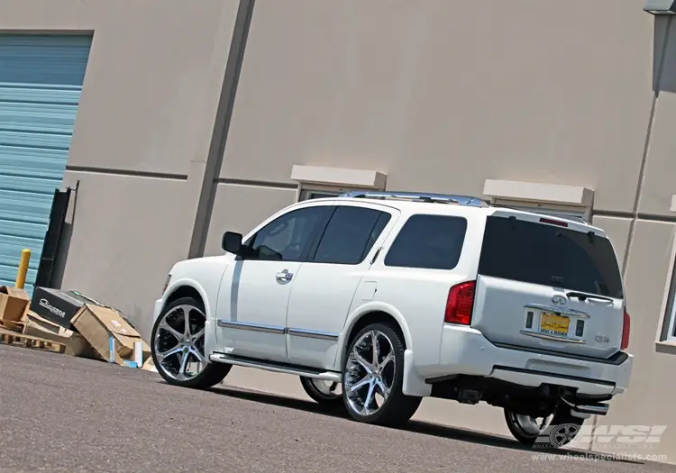 Infiniti QX56 custom wheels Giovanna Dalar6V 24x, ET , tire size / R24